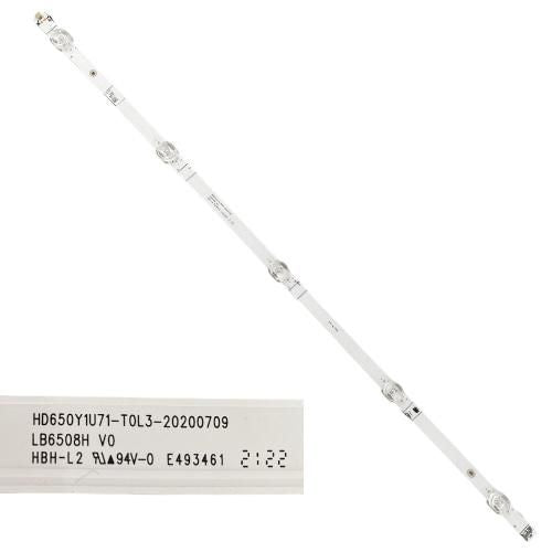 Tira 5 leds HISENSE 65A66G HD650Y1U71-TOL3-20200709 LB6508H V0