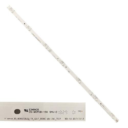Tira 7 leds Hisense H65AE6400 E348435 Hisense_65_HD650S3U51-TA swap/ de desmontaje