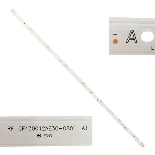 Tira 8 Leds Panasonic TX-43HX600EZ RF-CF430012AE30-0801 TYPE A swap / de desmontaje