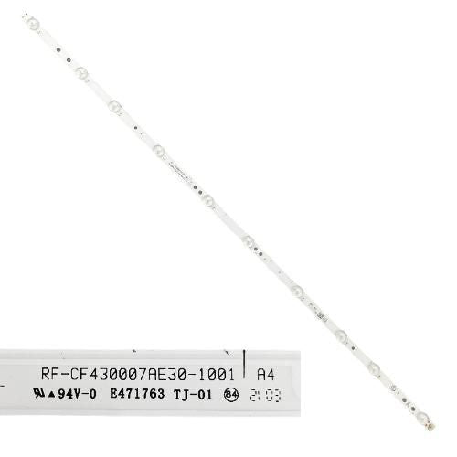 Tira 10 Leds Panasonic TX-43HX580EZ TYPE-A RF-CF430007AE30-1001 swap / de desmontaje