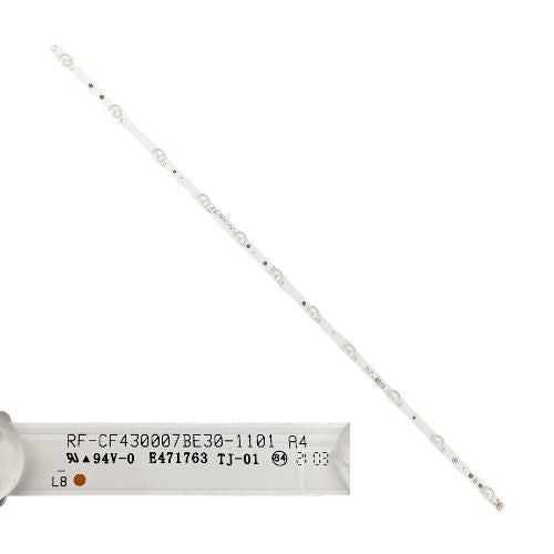 Tira 11 Leds Panasonic TX-43HX580EZ TYPE-B RF-CF430007BE30-1101 swap / de desmontaje