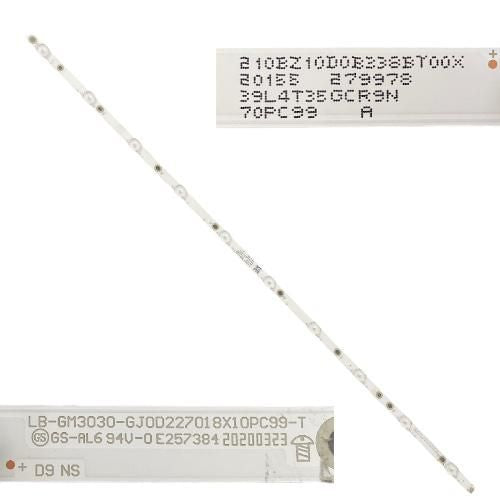 Tira 10 leds Philips 70PUS8535/12 LB-GM3030-GJ0D227018X10PC99-T swap de desmontaje