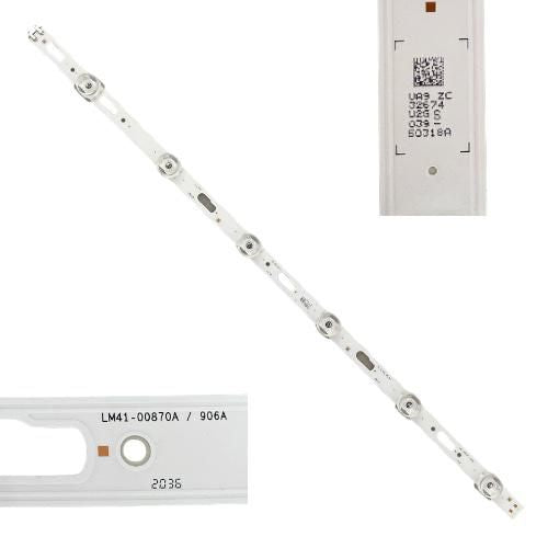 Tira 6 Leds Samsung UE50TU8005K LM41-00870A / 906A BN96-50318A swap de desmontaje
