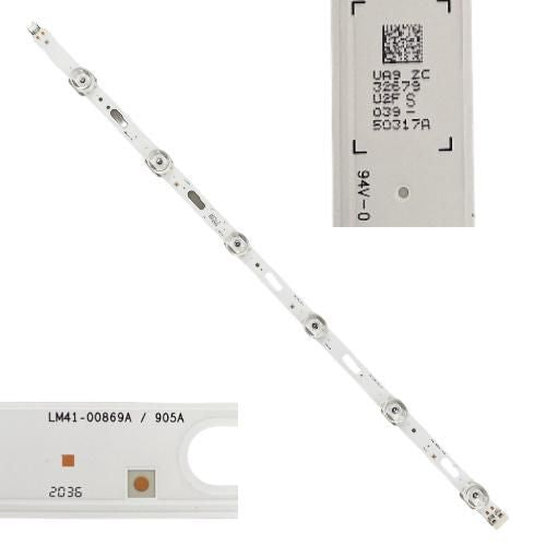 Tira 6 Leds Samsung UE50TU8005K LM41-00869A / 905A BN96-50317A swap de desmontaje