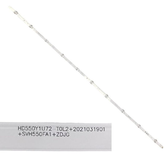 Tira 10 leds HISENSE 55AE6EG HD550Y1U72-TOL2+2021031901+SVH550FA1+ZDJG swap de desontaje