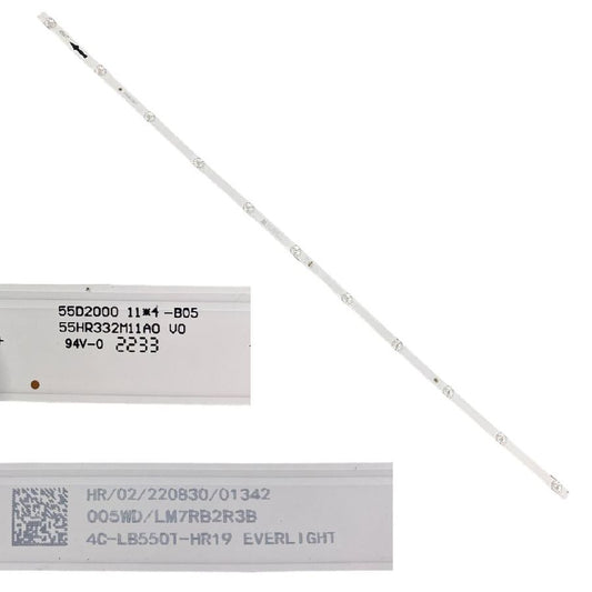 Tira 11 leds LG 55UQ70006LB 55HR332M11A0 swap de desmontaje