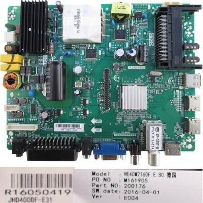 Placa Main TP.S506.PB801, VER. E004, R16050419, Hisense H40M2100C