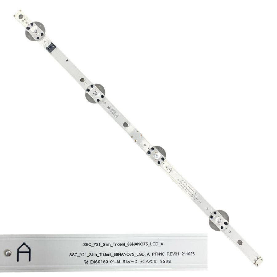 Tira 5 leds LG 86NANO766QA TYPE A SSC_Y21_Slim_Trident_86NANO75_LGD_A