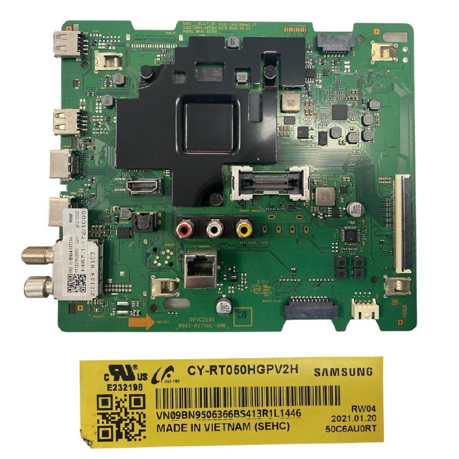 Placa Main SAMSUNG QE50Q64TAU BN94-15733H BN41-02756C CY-RT050HGPV2H