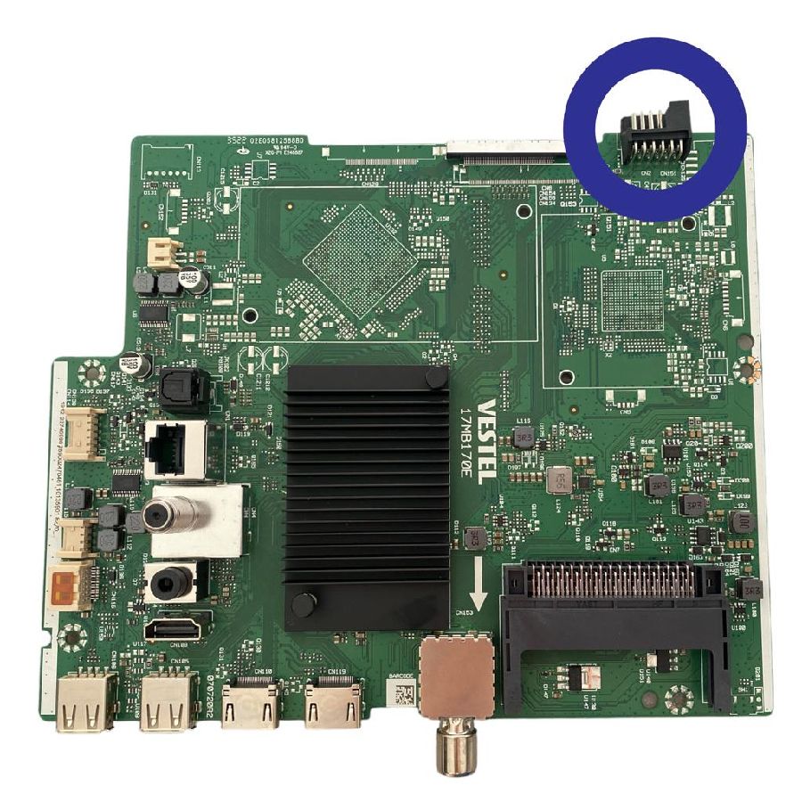Placa Main NOKIA QNR50GV215ISW 17MB170E 23746996 con tara (conector plastico roto)