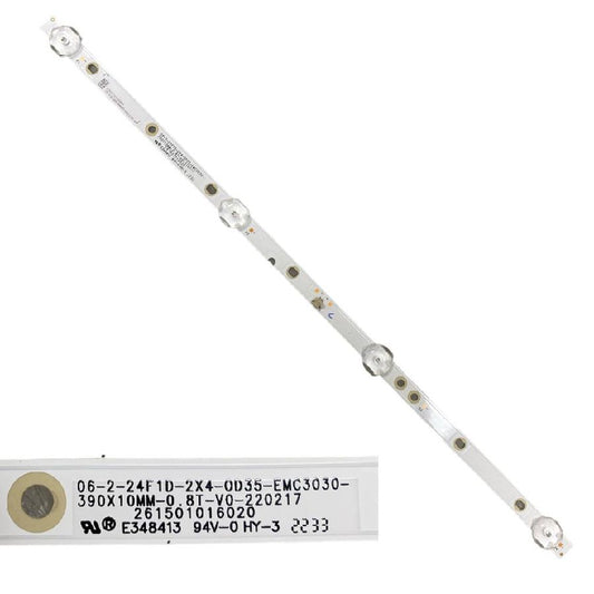 Tira 4 Leds HKC NHB24F1D 06-2-24F1D-2X4-0D35-EMC3030-390X10MM-0