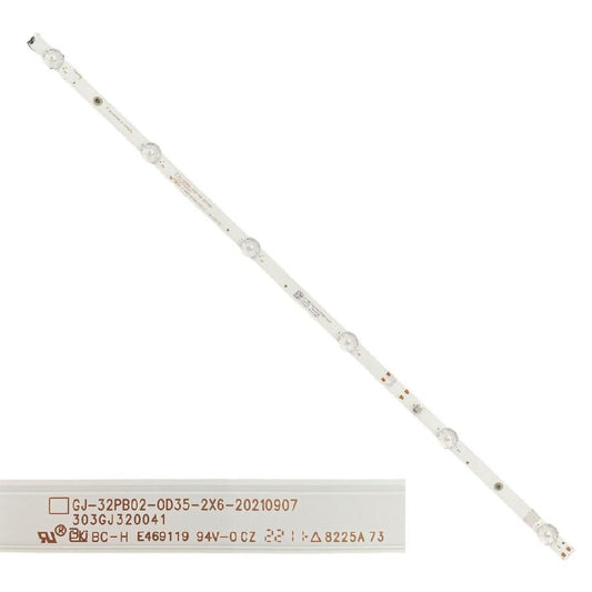 Tira 6 leds Philips 32PHS5507/12 GJ-32PB02-0D35-2X6-20210907