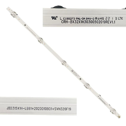 Tira 5 leds Hisense 32A4EG CRH-BX32X1H30300502019REV1.1 JBD315X1H (SWAP)