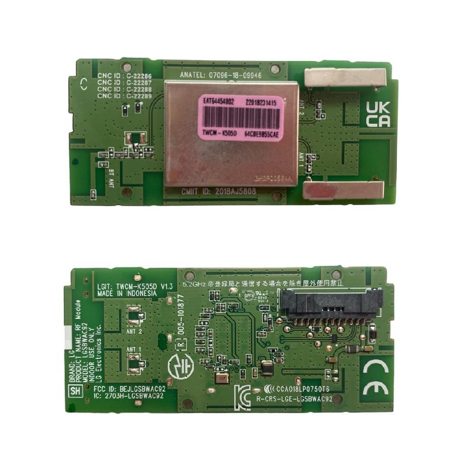 Modulo Wireless / WiFi LG LGSBWAC92 EAT64454802 LG 49UM7100PLB V1.3