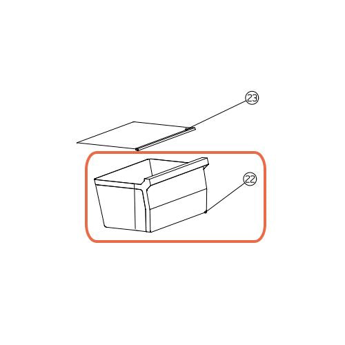 Cajón Grande Fruta-Verdura Frigorífico RL313D4AW1 NUEVO