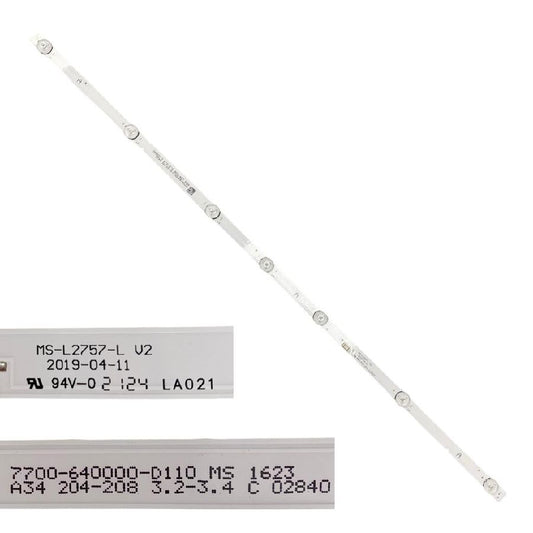 Tira 7 LED AIWA LED406FHD MS-L2757-L TYPE A 7700-640000-D110 MS 1623