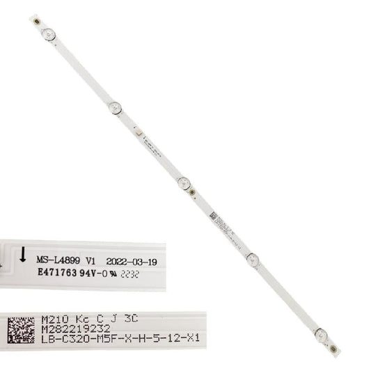 Tira 5 leds CHIQ L32G5W MS-L4899 LB-C320-M5F-X-H-5-12-X1
