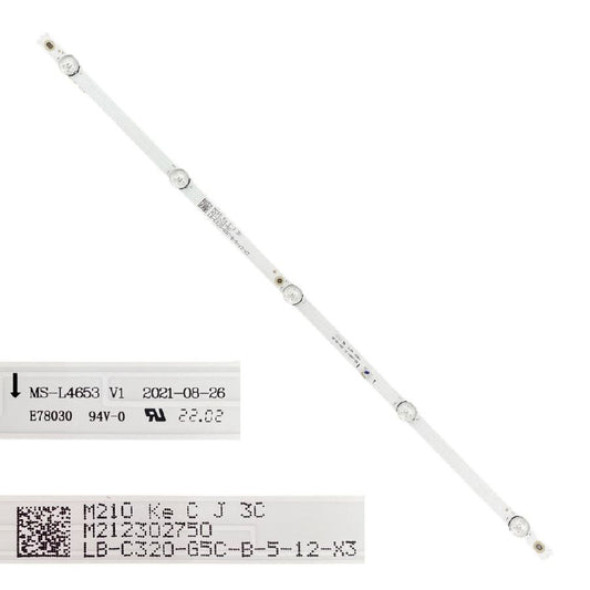 Tira 5 leds CHIQ L32G7L MS-L4653 LB-C320-G5C-B-5-12-X3