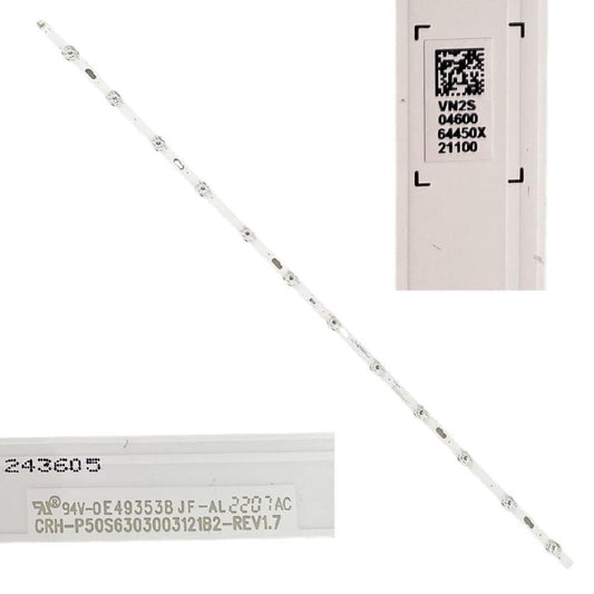 Tira 12 Leds Samsung UE50TU8005K BN96-64450X CRH-P50S6303003121B2-Rev1.7  swap de desmontaje