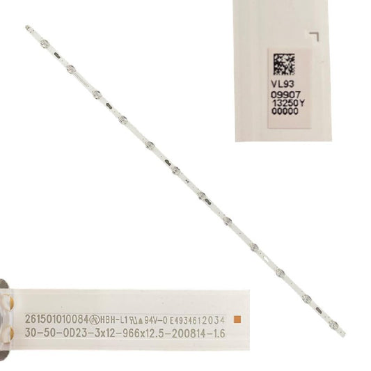 Tira 12 Leds Samsung UE50TU8005K BN96-13250Y 261501010084 swap de desmontaje