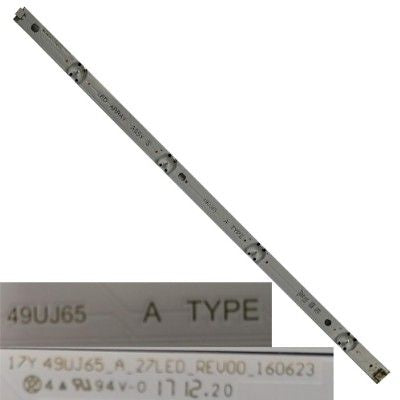 Tira 4 leds 17Y 49UJ65_A_27LED_REV00_160623LG B TYPE, LG 49UJ670V