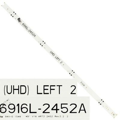 Tira 4 leds 6916L-2452A LEFT 2, LG 49UH650V