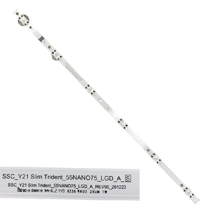 Tira 6 Leds LG 55NANO766QA SSC_Y21 Slim Trident_55NANO75_LGD_A_S