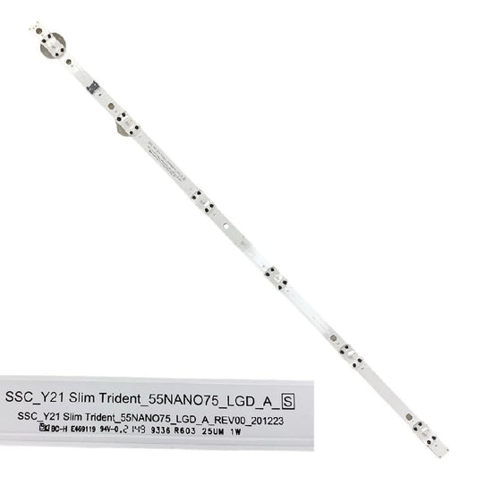 Tira 6 Leds LG 55NANO766QA SSC_Y21 Slim Trident_55NANO75_LGD_A_S