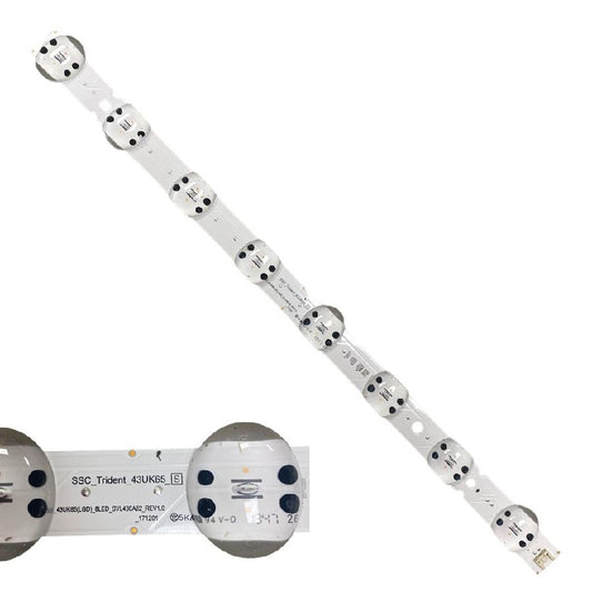 Tira 8 Leds LG 43UK6750PLD SSC_Trident_43UK65_S REV1.0