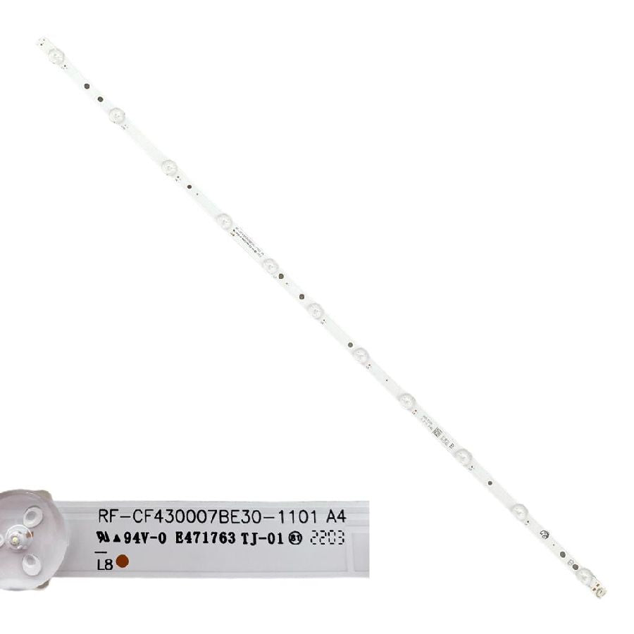Tira 10 Leds TOSHIBA TYPE-B RF-CF430007BE30-1001 swap / de desmontaje