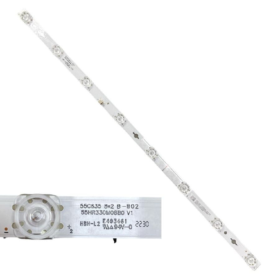 Tira 8 leds TCL 55C639 55C635 55HR330M08B0