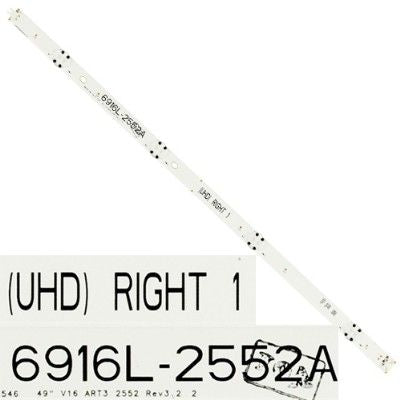 Tira 4 leds 6916L-2552A RIGTH 1, LG 49UH650V