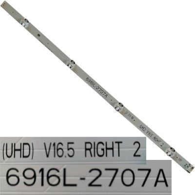 Tira 4 leds 6916L-2707A RIGTH 2, LG 49UH610V