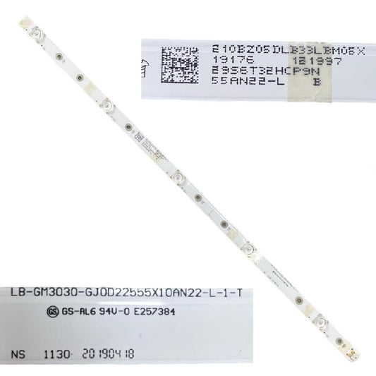 Tira 5 leds Philips 55PUS6754/12 LB-GM3030-GJ0D22555X10AN22-L-1-T Type L swap de desmontaje