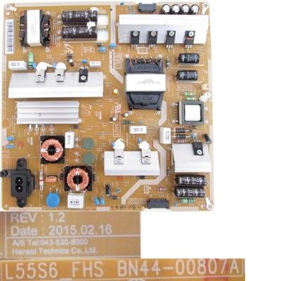 Fuente Alimentacion SAMSUNG UE50MU6125K L55S6_FHS BN44-00807A REV: 1.2