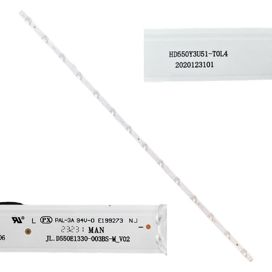 Tira 14 leds Hisense 55A7KQ HD550Y3U51-TOL4 JL.D550E1330-003BS-M_V02