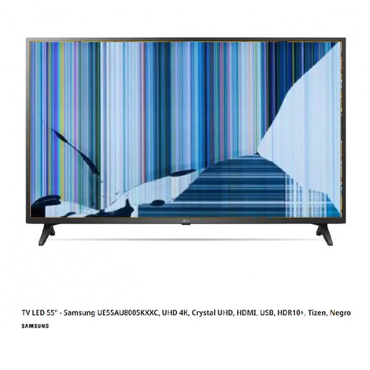 Samsung UE55AU8005KXXC NUEVO, Con pantalla - panel rota, para despiece. SIN MANDO A DISTANCIA.