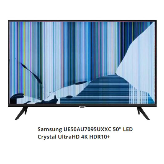 Samsung UE50AU7095UXXC NUEVO, Con pantalla - panel rota, para despiece. SIN MANDO A DISTANCIA.