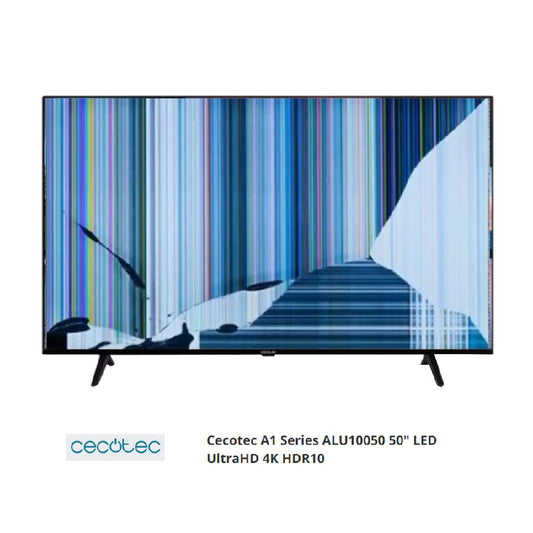 CECOTEC ALU10050 NUEVO, Con pantalla - panel rota, para despiece. SIN MANDO A DISTANCIA.