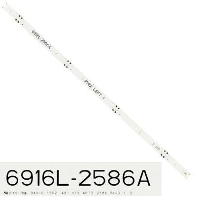 Tira 4 leds 6916L-2586A, LG 49LH630V