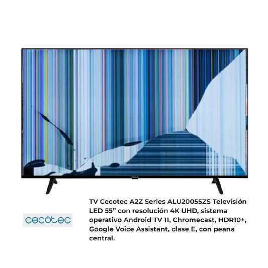 CECOTEC VQU11055 NUEVO, Con pantalla - panel rota, para despiece. SIN MANDO A DISTANCIA.