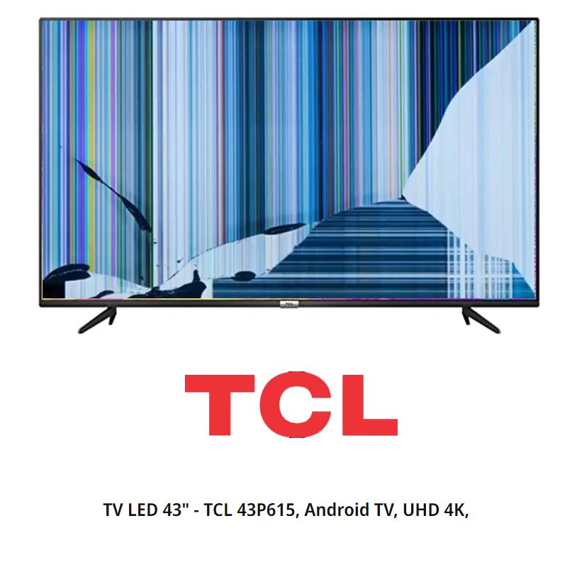 TCL 43BP615X2, NUEVO, Con pantalla - panel rota, para despiece. SIN MANDO A DISTANCIA.