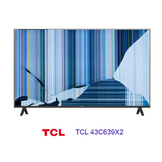 TCL 43C639X2, NUEVO, Con pantalla - panel rota, para despiece. SIN MANDO A DISTANCIA.
