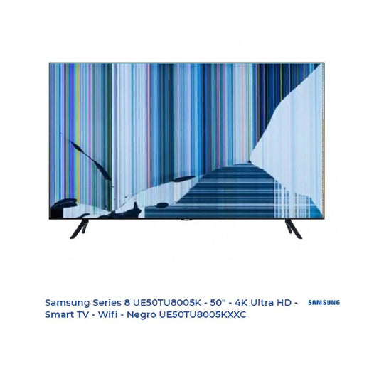 SAMSUNG UE50TU8005KXXC NUEVO, Con pantalla - panel rota, para despiece. SIN MANDO A DISTANCIA.