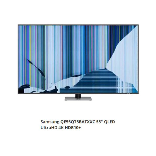 SAMSUNG QE55Q75BATXXC NUEVO, Con pantalla - panel rota, para despiece. SIN MANDO A DISTANCIA.