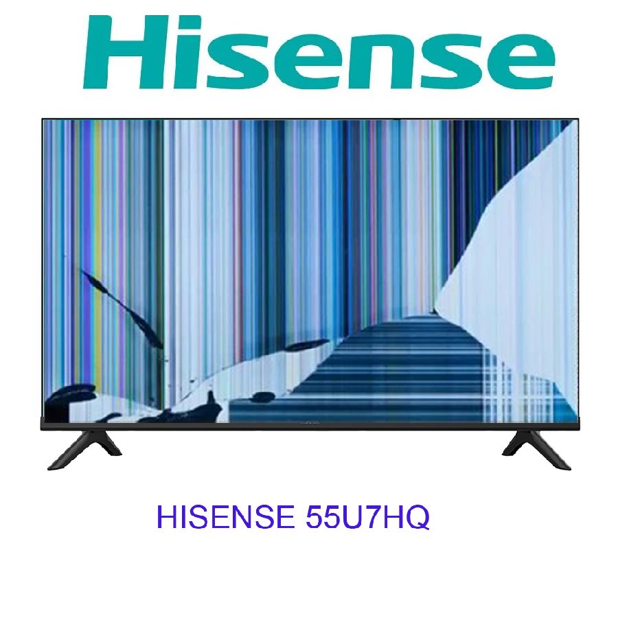 HISENSE 55U7HQ, NUEVOS, Con pantalla - panel rota, para despiece. SIN MANDO A DISTANCIA.