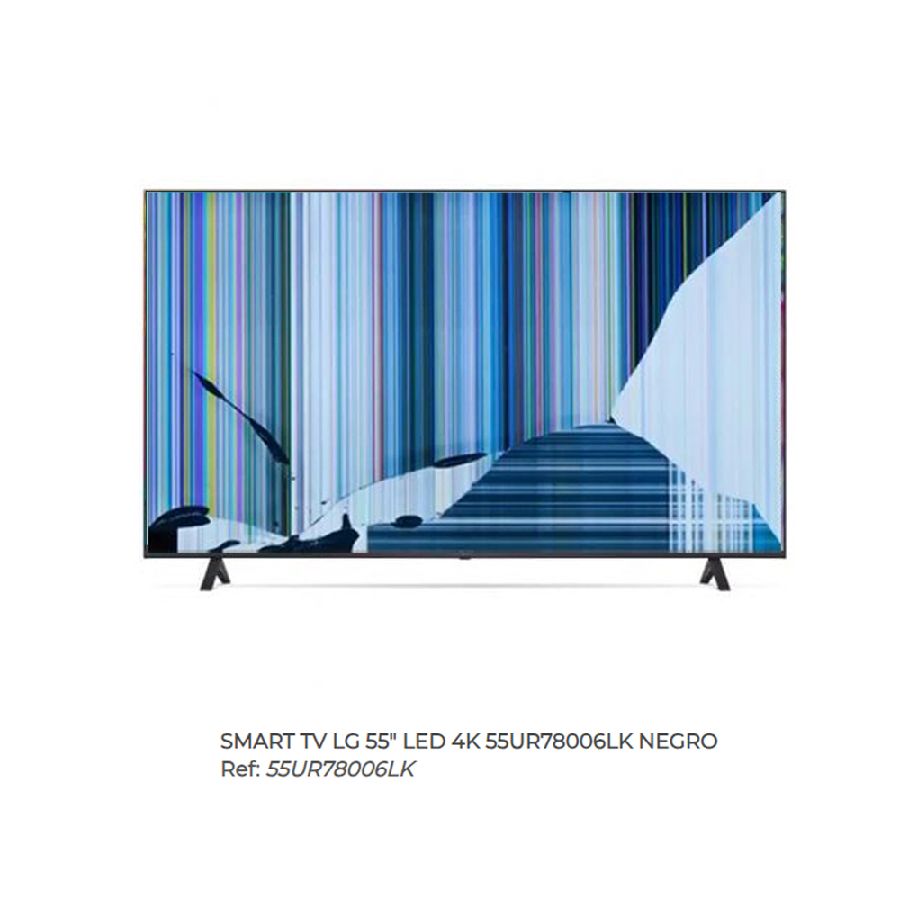 LG 55UR78006LK.BEUSDJP, NUEVOS, Con pantalla - panel rota, para despiece. SIN MANDO A DISTANCIA.