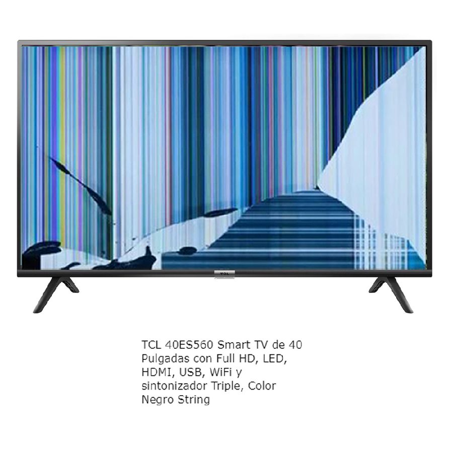 TCL 40ES560, NUEVOS, Con pantalla - panel rota, para despiece. SIN MANDO A DISTANCIA.