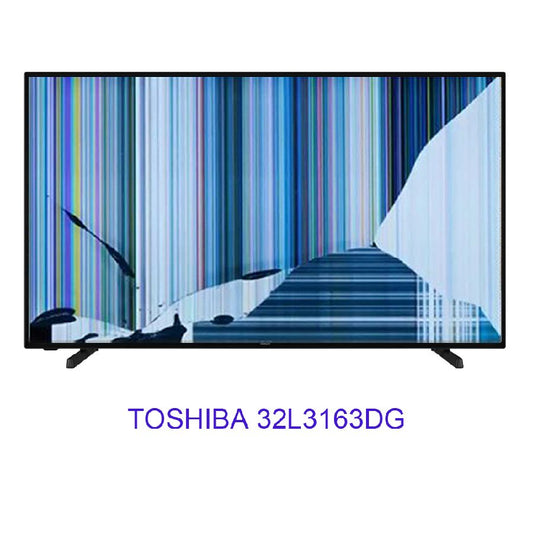 TOSHIBA 32L3163DG, Con pantalla - panel rota, para despiece. SIN MANDO A DISTANCIA.