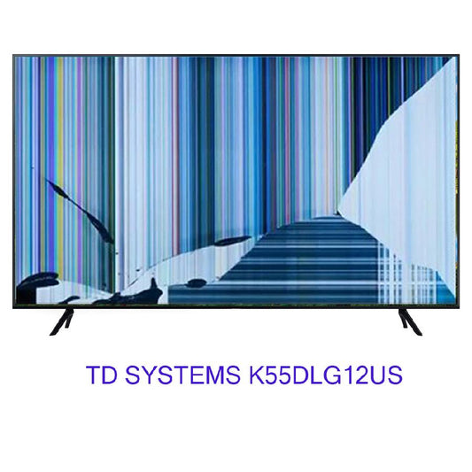 TD SYSTEMS K55DLG12US, NUEVOS, Con pantalla - panel rota, para despiece. SIN MANDO A DISTANCIA.